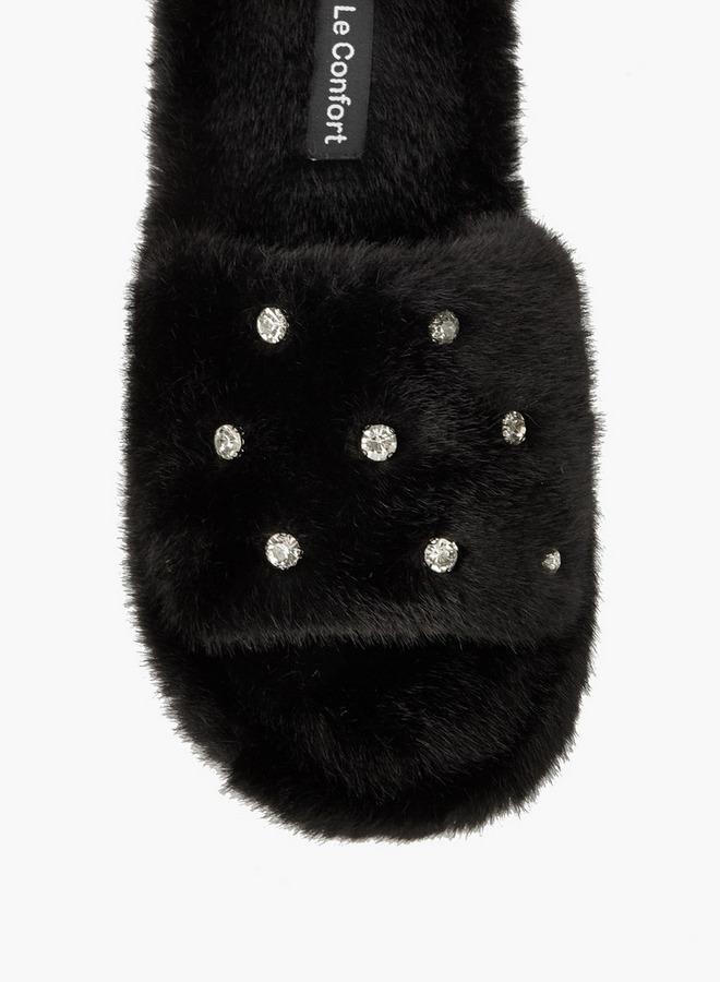 Le Confort Women Embellished Bedroom Slides - Image 4